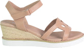 Comfort Wedge Leather Shoe - Latte